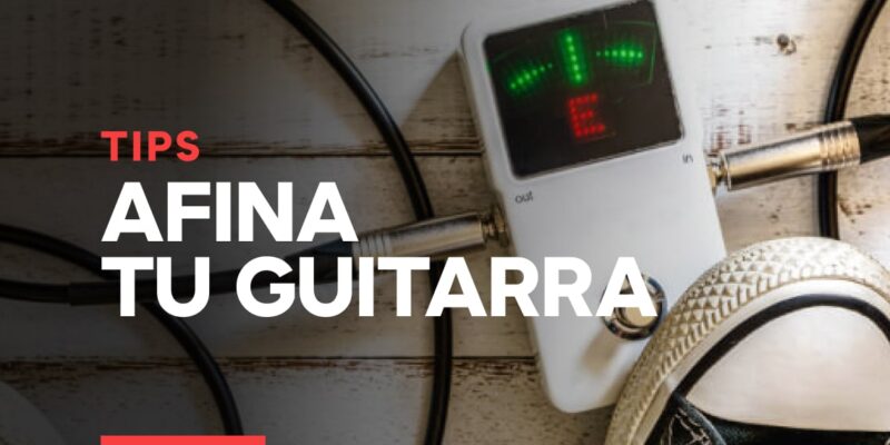 afinar las cuerdas de una guitarra electrica