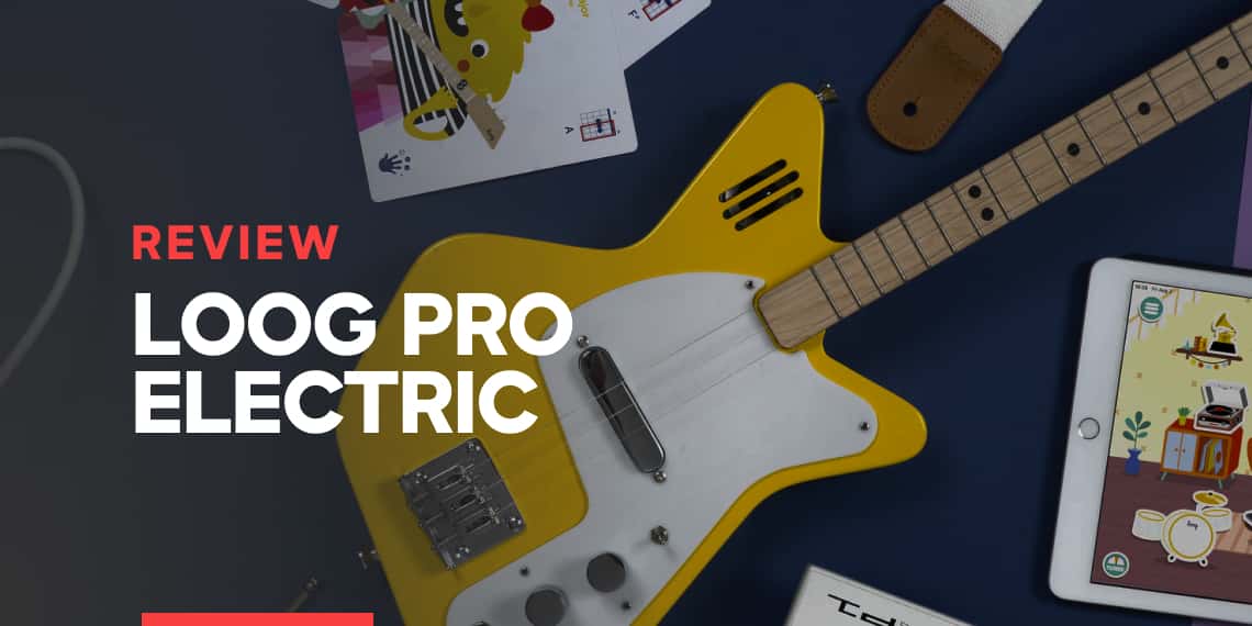 Loog Pro Electric Guitarra eléctrica para niños