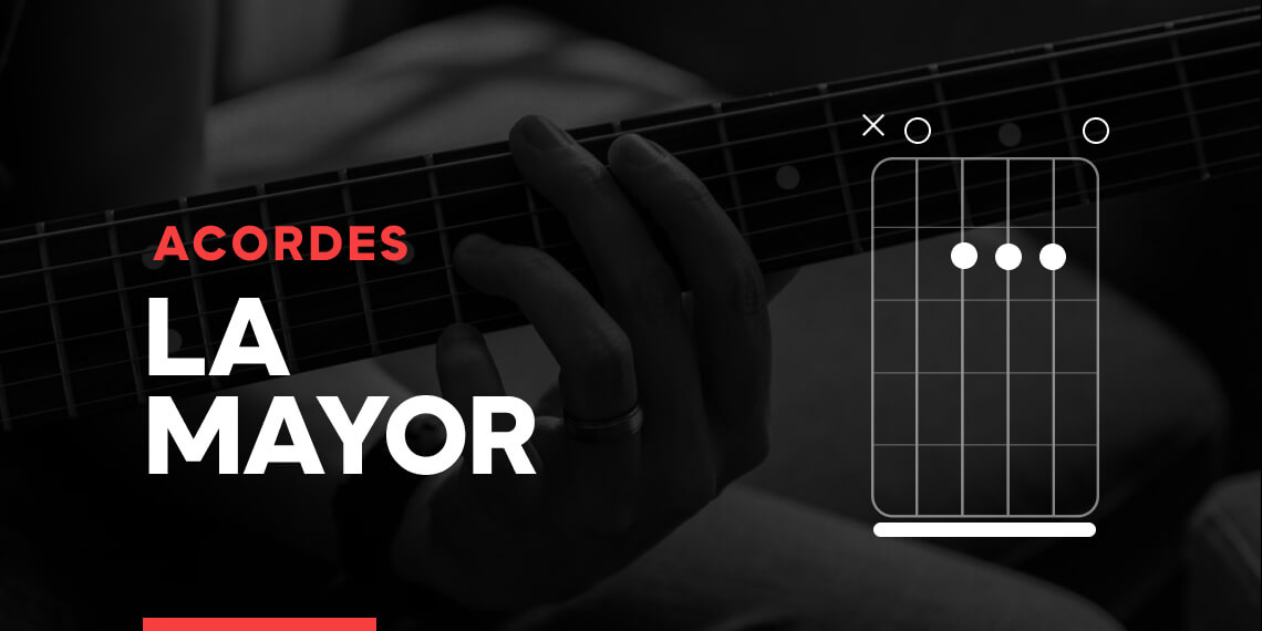 Como tocar el acorde de LA mayor en la guitarra