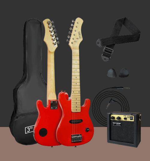 3rd Avenue Pack de guitarra eléctrica 1/4 para niños