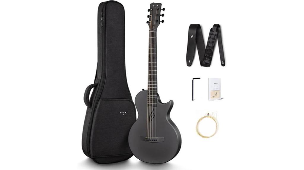 enya nova go guitarra ac stica de fibra de carbono